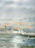Aquarelle, marine de Bretagne
