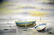 Aquarelle, marine de Bretagne, aquarelle