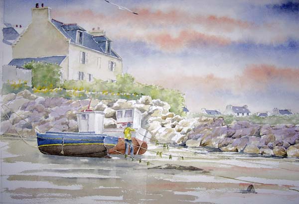 Ciel de traîne sur la côte bretonne