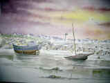 Aquarelle, marine de Bretagne, aquarelle