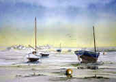 Aquarelle, marine de Bretagne
