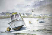 Eclaircie à Roscoff, aquarelle