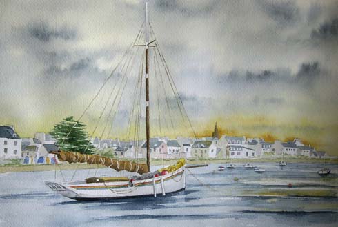 Marine à l'aquarelle