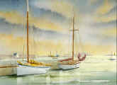 Aquarelle, marine de Bretagne