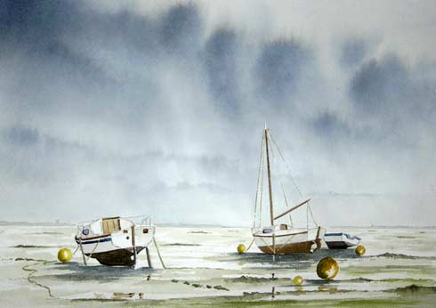 Un grain, aquarelle de Bernard Beaulien
