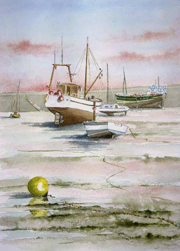 Ruster douz an noz, aquarelle de Bernard Beaulien