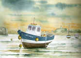 Aquarelle, marine de Bretagne