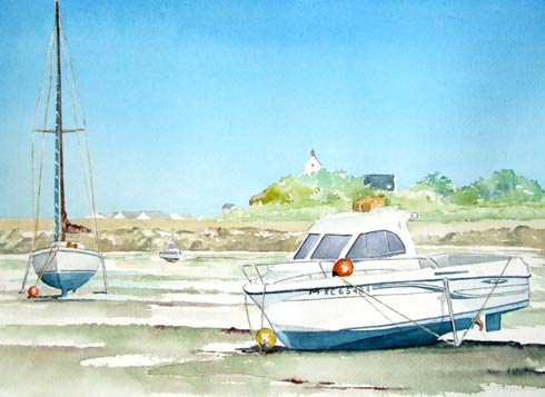 A Ste Barbe, aquarelle de Bernard Beaulien