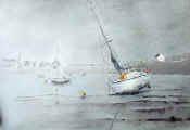 Brume au port