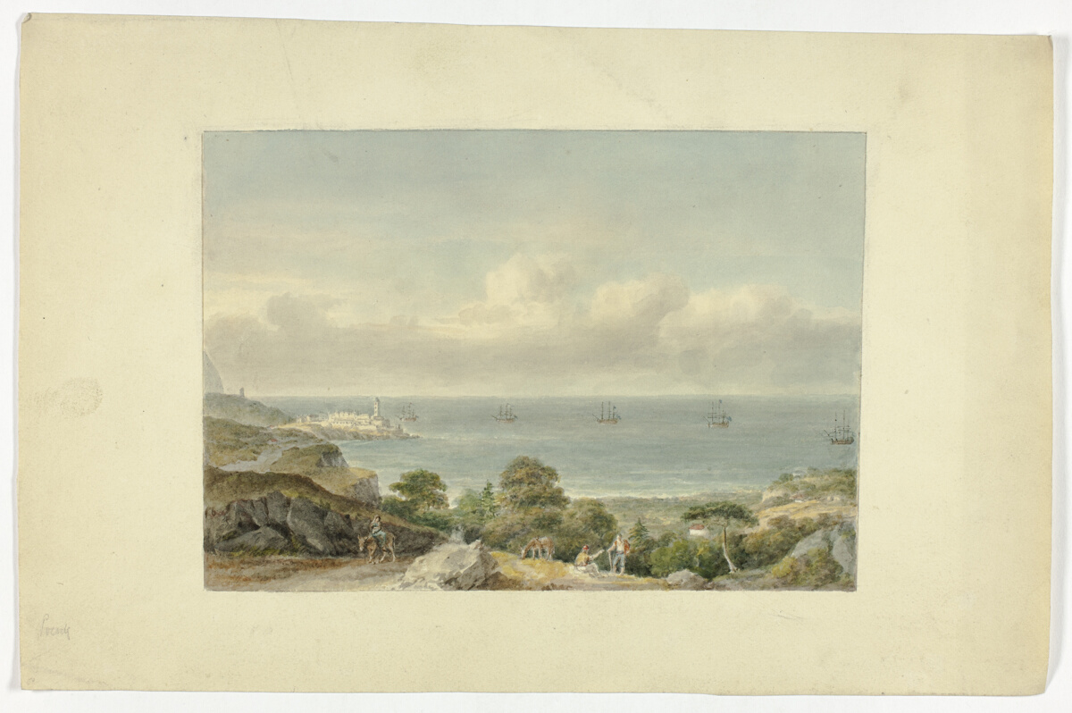 Mediterranean Seascape with Port, Nicholas Pocock