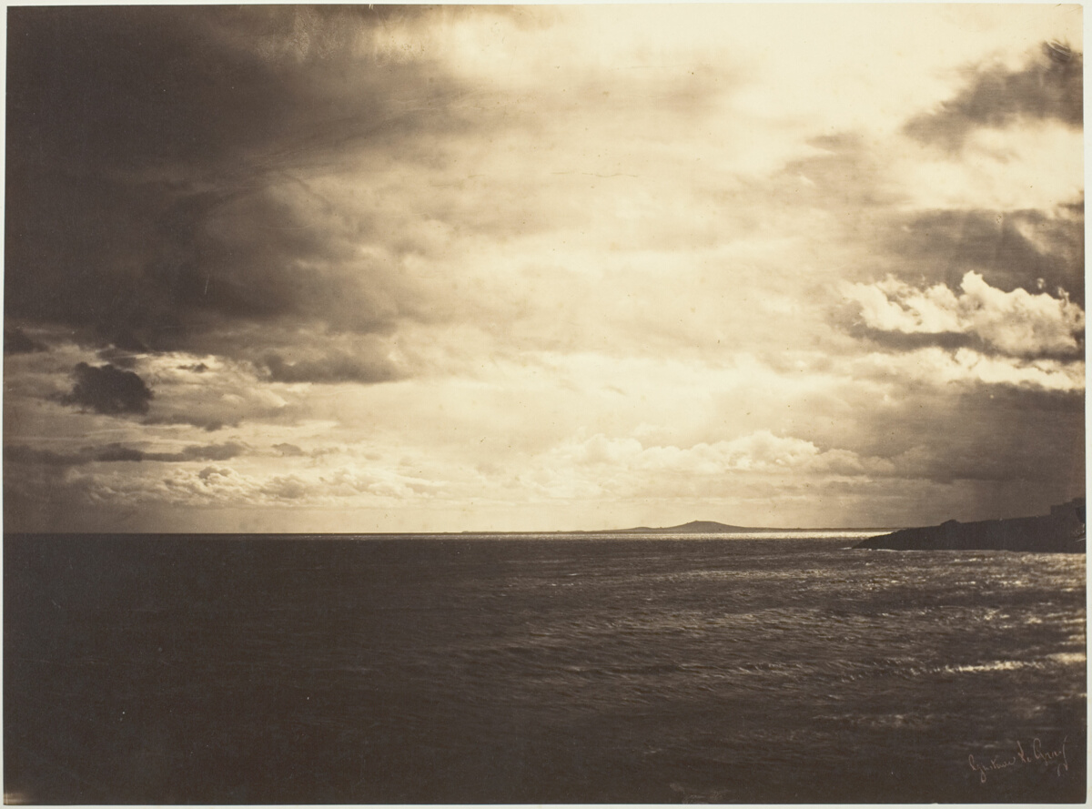 Cloudy Sky, Mediterranean Sea, Gustave Le Gray
