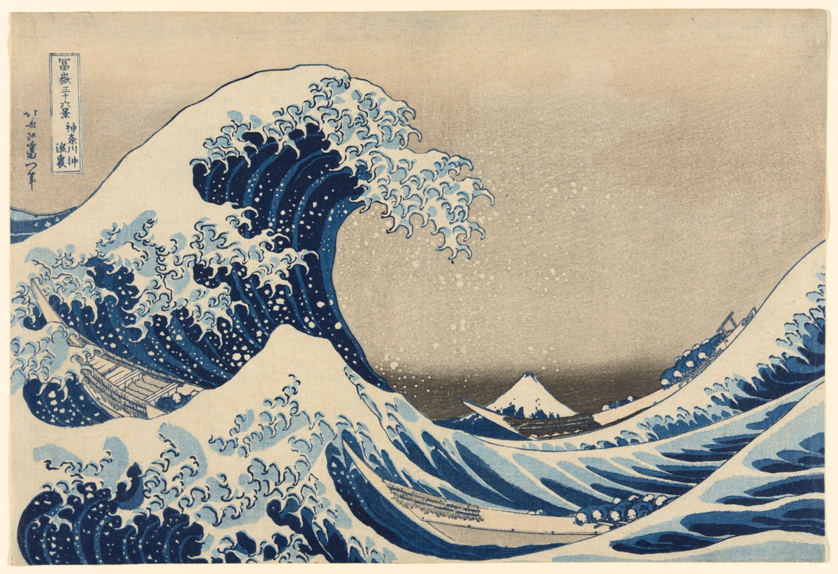 La Grande Vague de Kanagawa, Hokusai