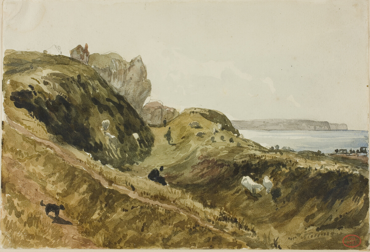 The Cliffs at Dieppe, Paul Huet