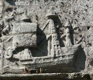 Caravelle sculptée, chapelle sud