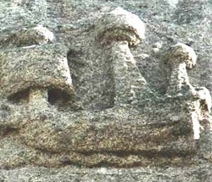 Caravelle sculptée, clocher